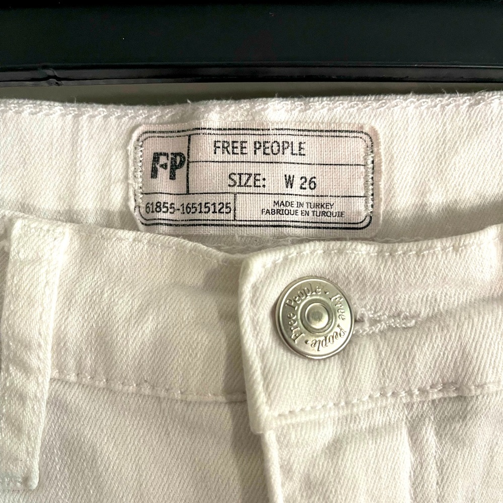 Free People white denim